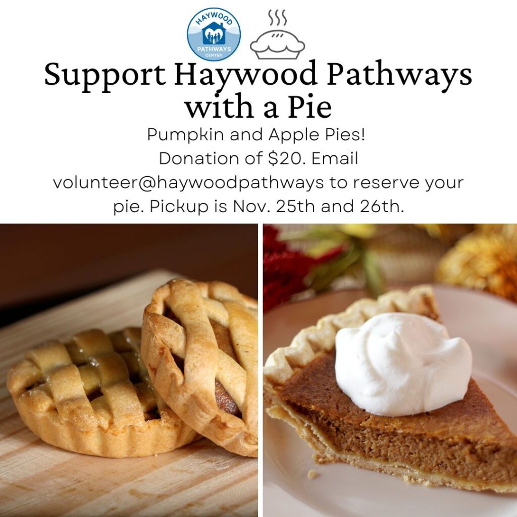 Support Haywood Pathways Pie Fundraiser