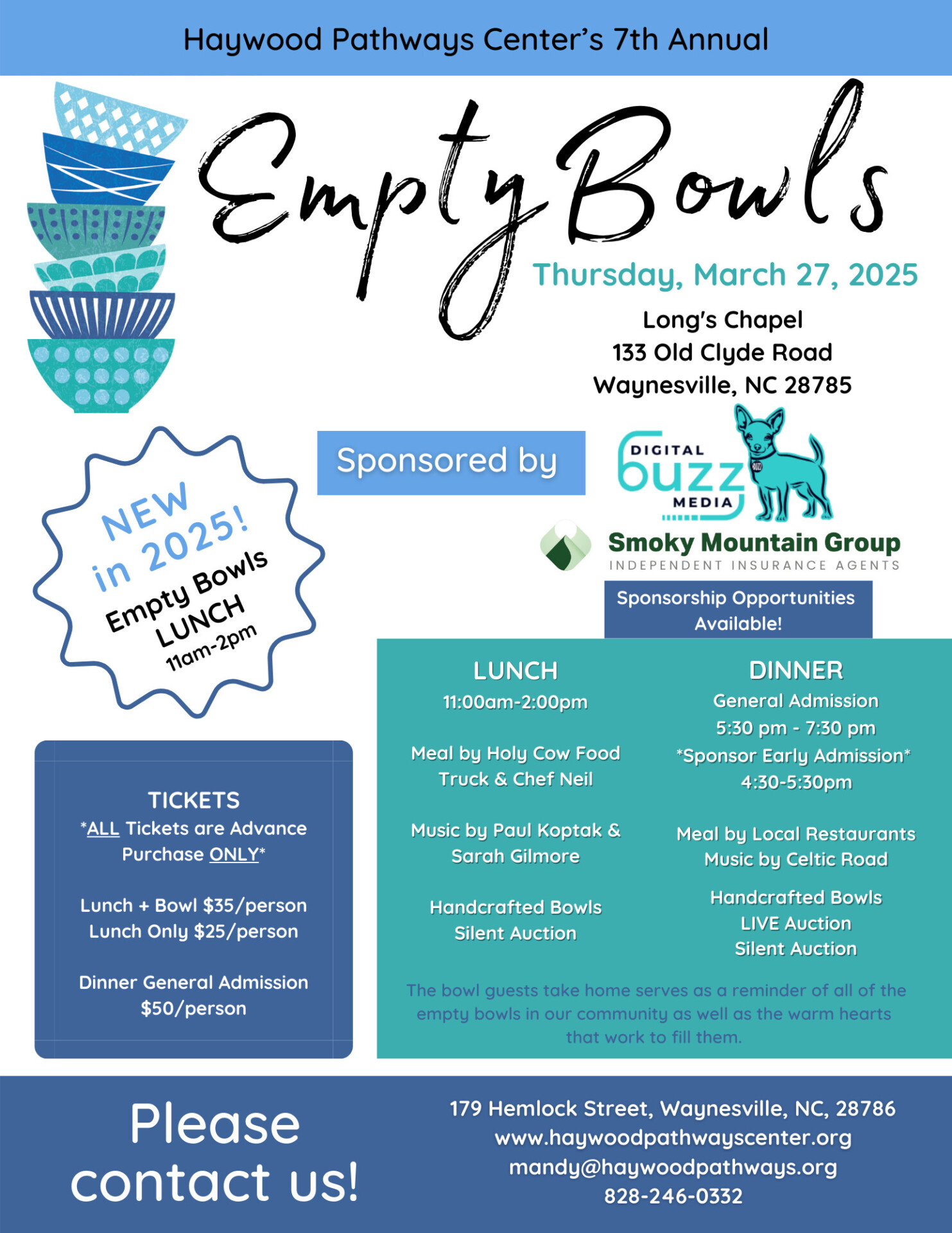 2025 Empty Bowls Flyer Print